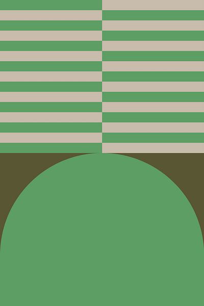 Bold colors and stripes collection. Olive and green no. 7 by Dina Dankers