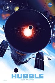 Hubble Space Telescope Poster by NASA and Space