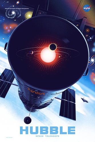 Hubble-Weltraumteleskop-Poster