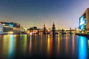 Oberbaumbrücke Berlin bei Nacht