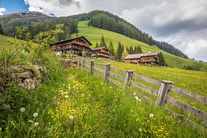 Bergbauernhöfe oberhalb von Innervillgraten, Villgratental