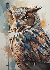 Owl Art by Rizal Azhari