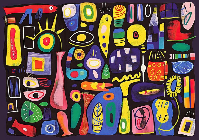 Abstract modern Picasso by Art Whims