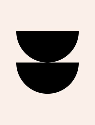 Cirkels. Retro jaren 20 vintage geometrische vorm Nr. 6