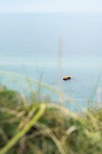 Einsamer Fels im Meer