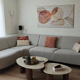 Klantfoto: In de stroom van kalmte van Mad Dog Art, op canvas