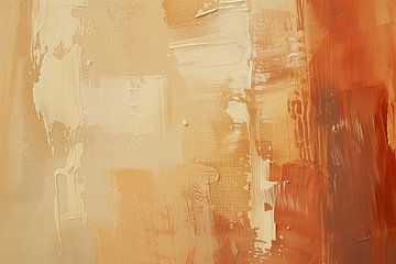 Warm Beige and Ochre | Abstract Tranquillity by Lauren Wilde