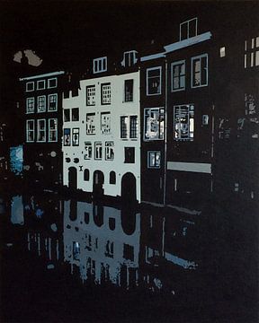 Lijnmarkt Utrecht at night