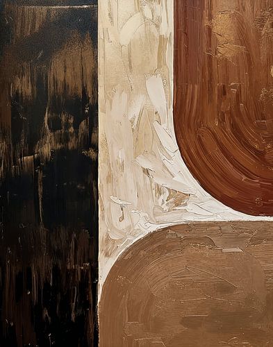 aardetinten - abstract art 6 van TW living