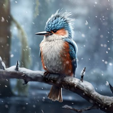 IJsvogel winter van Ellen Reografie