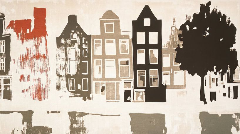 Amsterdamse gracht van Franka Poulain