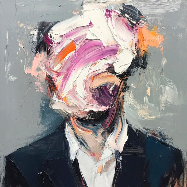 Faceless: A play of colours by Poster Art Shop