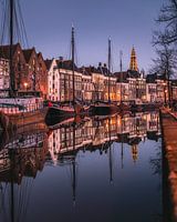 Hoge der A, houseboats, warehouses, canal houses, Groningen