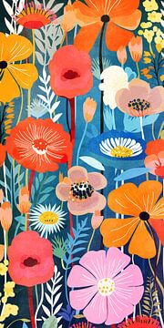 Colourful flowers by Whale & Sons