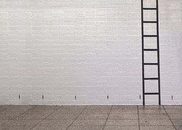 Muurschildering ladder metro Amsterdam van shoott photography