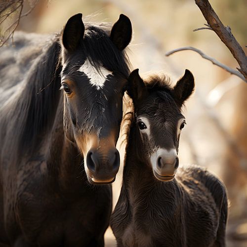 Mother with foal