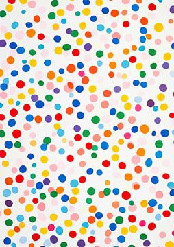 Abstract White Coloured Dots