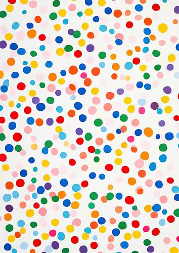 Abstract White Coloured Dots