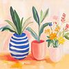Plantes vertes sur Peintures accrocheuses