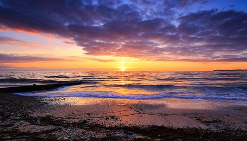 Coucher de soleil Villerville France