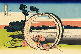 Katsushika Hokusai – Fujimi Fuji View Field in the Owari Province c. 1830–1832 | Ingenious Ukiyo-e Composition from Thirty-six Views of Mount Fuji by Timeless Artworks