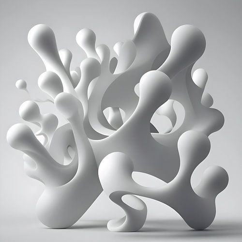 Organische 3D-Skulpturen