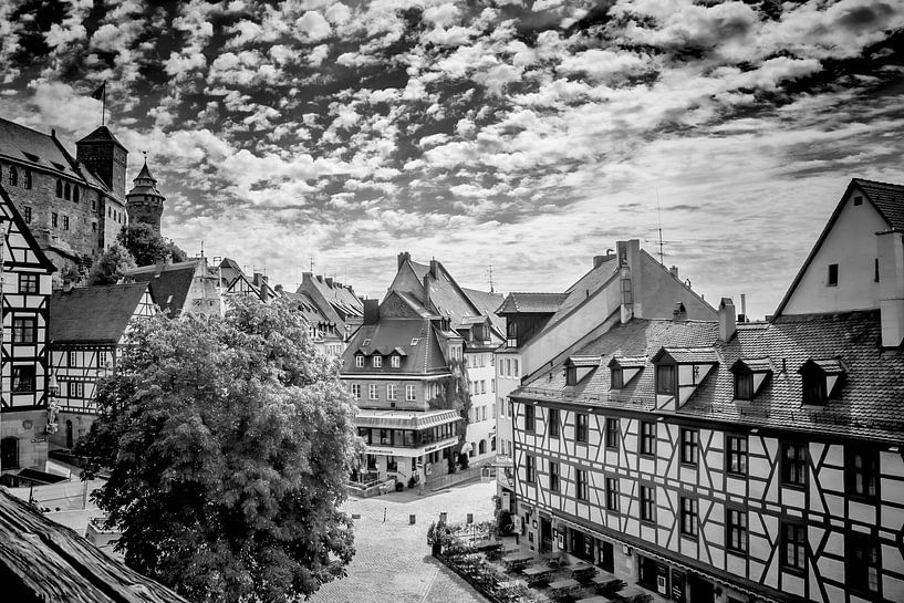 NÜRNBERG Uitzicht op de oude stad  van Melanie Viola