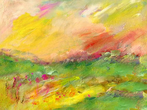 Kunstpastel 33 - Weidelandschap