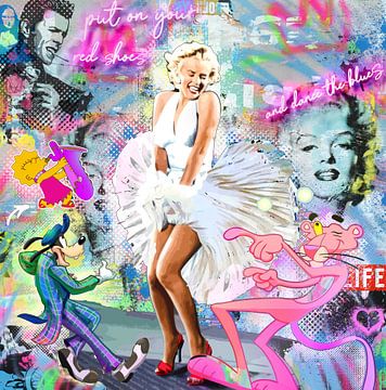 Pop Art | Picture | Art | Marilyn Monroe Red Shoes | Eigentijds | Mod van Julieduke