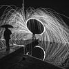 Lightpainting with steel wool - fire sparks by Jolanda Aalbers
