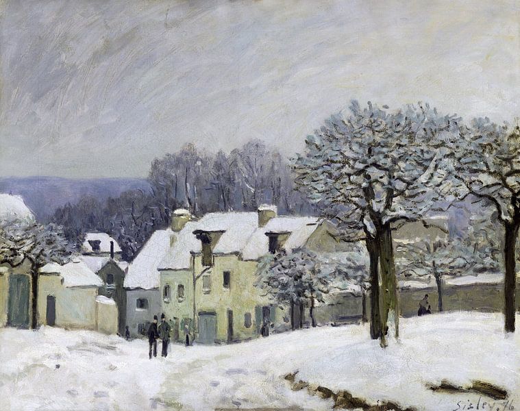 Alfred Sisley,The Dog House Square of King Mary by finemasterpiece