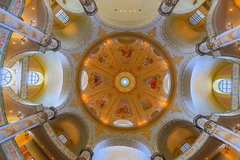 Ceiling of the Frauenkirche in Dresden by Henk Meijer Photography