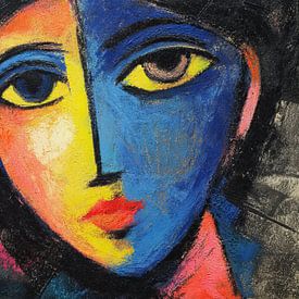 Frau Farbe von ARTEO Gemälde