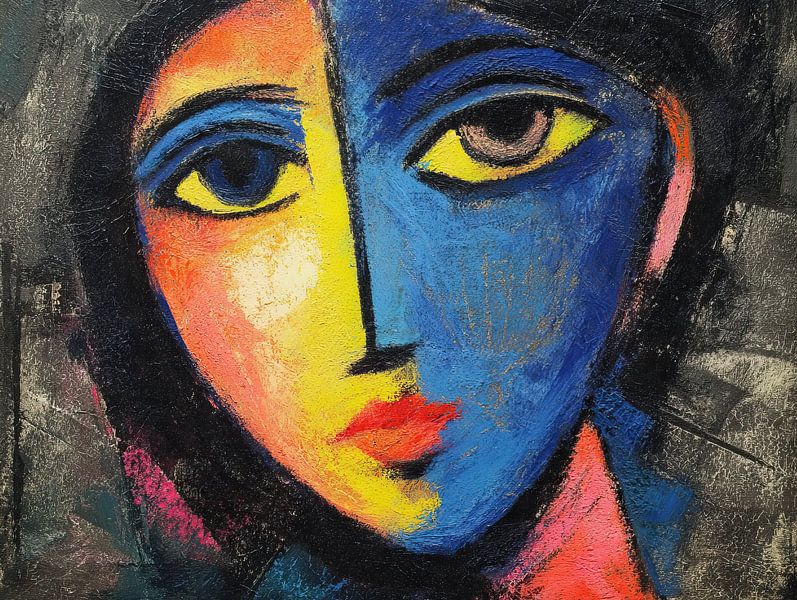 Frau Farbe von ARTEO Gemälde