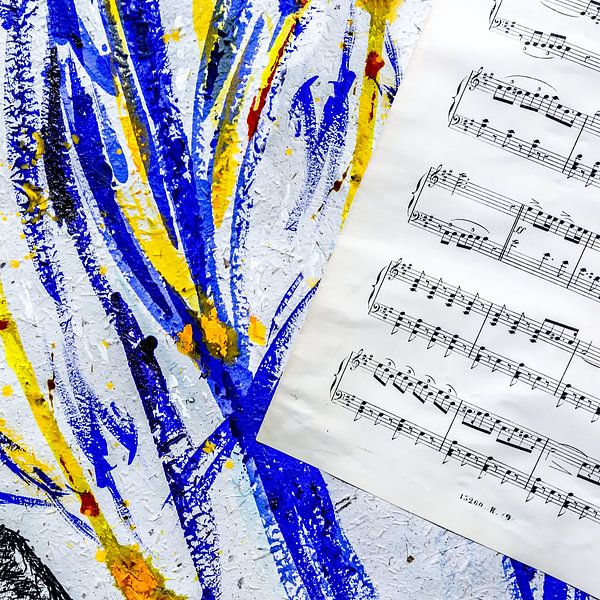 Abstracte Energie: Synesthesie van Kleur en Muziek van Hans Kwaspen
