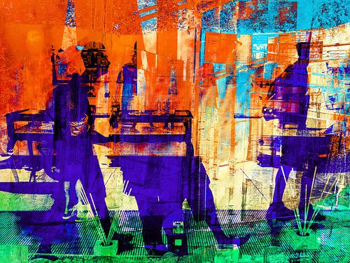 Walking through the city