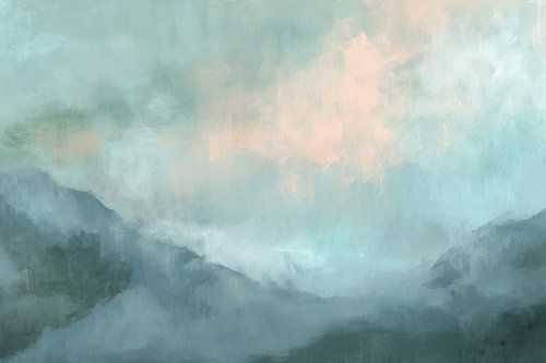 Paysage abstrait de montagne