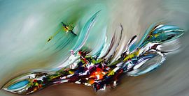 Abstract Green by Gena Theheartofart