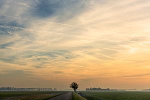 Zonsondergang in Groningen