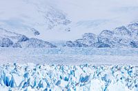 Gros plan abstrait du glacier Perito Moreno