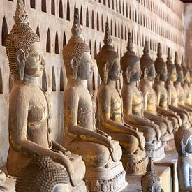 Ancient Buddha statues in Laos by Walter G. Allgöwer