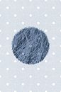 Ikigai. Abstracte minimalistische Zen kunst. Japanse stijl in blauw I van Dina Dankers thumbnail