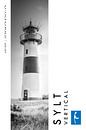Sylt Vertical Leuchtturm List-Ost (Schwarz-weiß) von Christian Müringer Miniaturansicht
