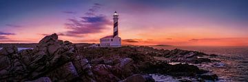 Panorama of Menorca island with Favàritx lighthouse in sunun by Voss Fine Art Fotografie