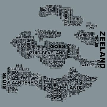 Zeeland typography by Stef van Campen