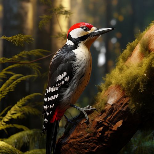 Specht auf einem Baum