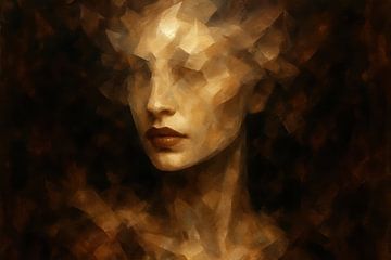 Faceted female portrait by Art & Soul Creations