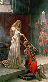 Courtly Vow Before Her
