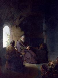 Anna en de blinde Tobias, Rembrandt