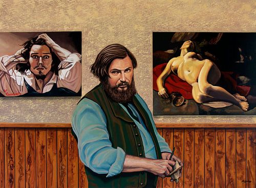 Gustave Courbet Schilderij